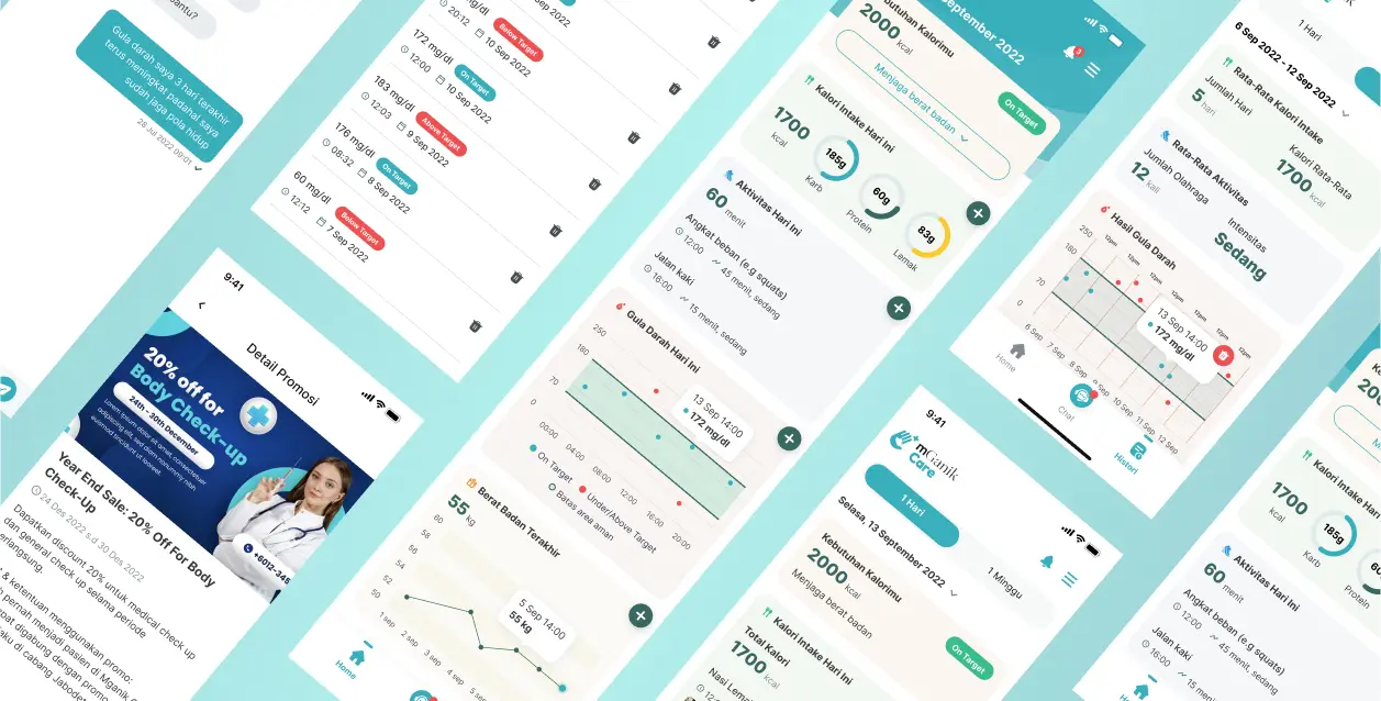 mGanik Care App mockup 2