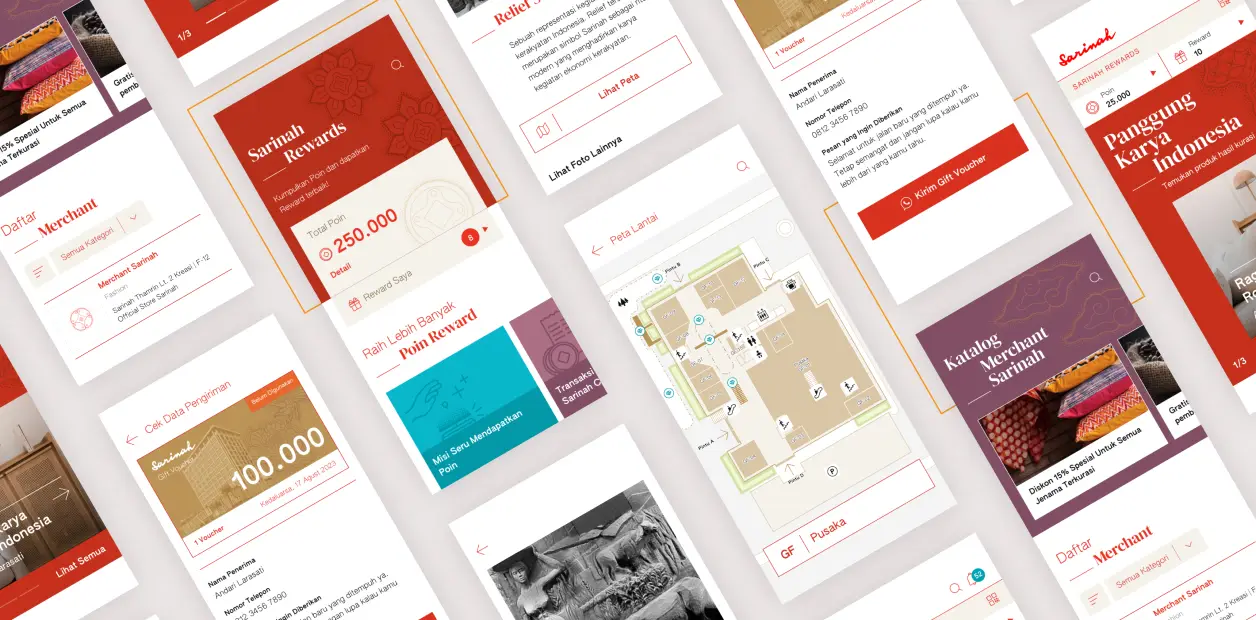 Sarinah Loyalty App mockup 1