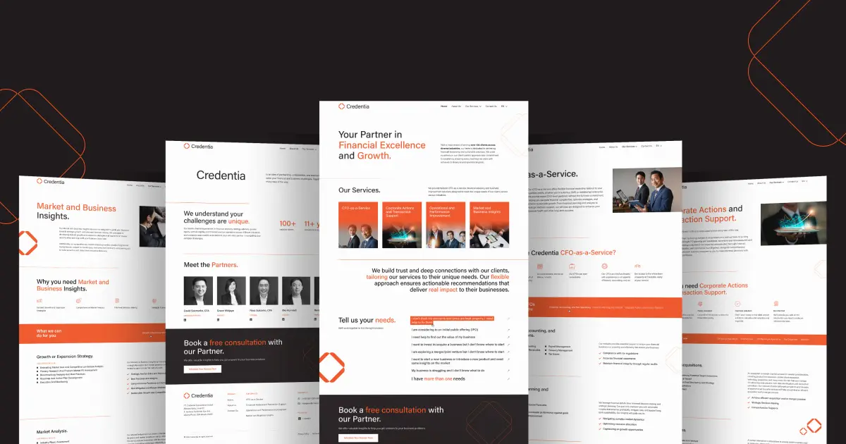 Credentia Consulting mockup 1