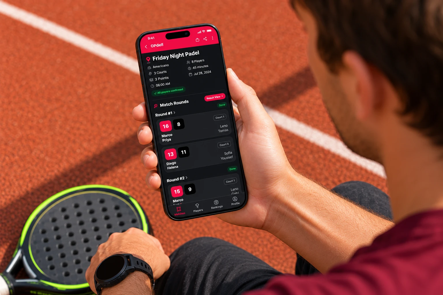 DPadel: Padel tournaments that run themselves